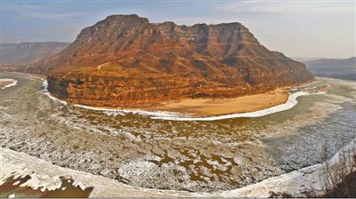 黄河山西段下游出现大面积流凌