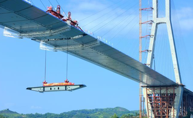 闽浙新通道 福建重点项目沙埕湾跨海大桥主桥合龙