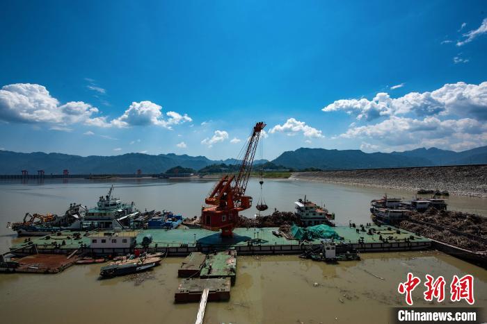 三峡近坝区启动突击清漂联合行动