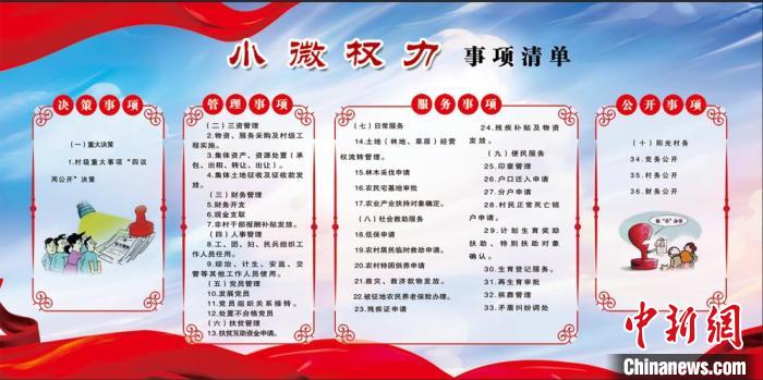 甘肃榆中建“小微权力”清单让村民办事知晓“怎么办”