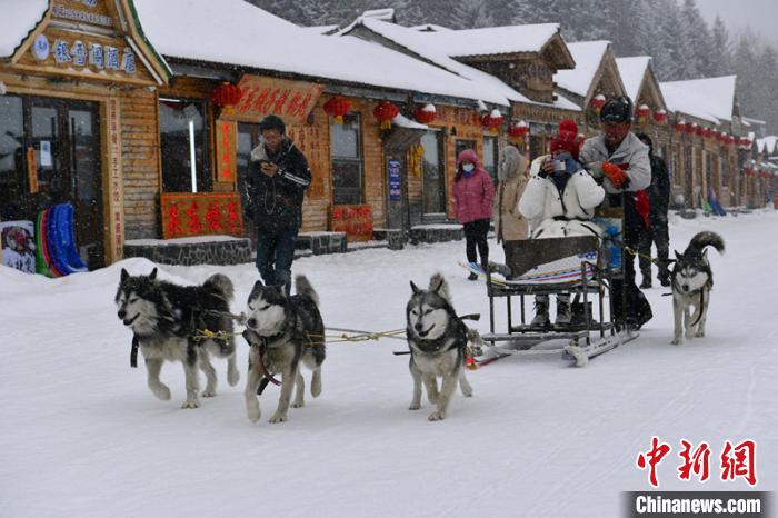 中国雪乡迎雪开园：喊声“哈腰挂”体验原汁东北林区民俗