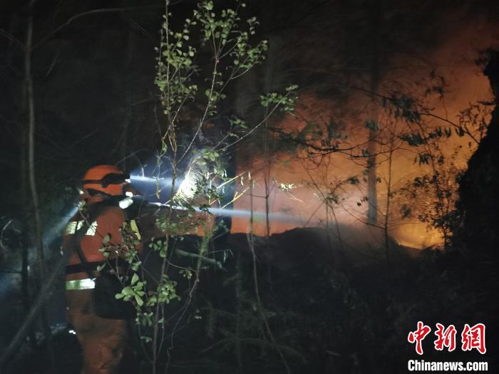 福建三明突发森林火灾消防紧急扑救