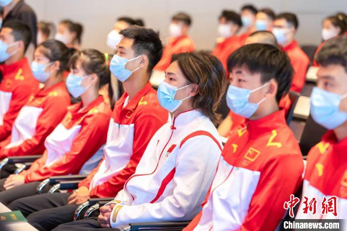 入团仪式现场。　山西省体育局供图