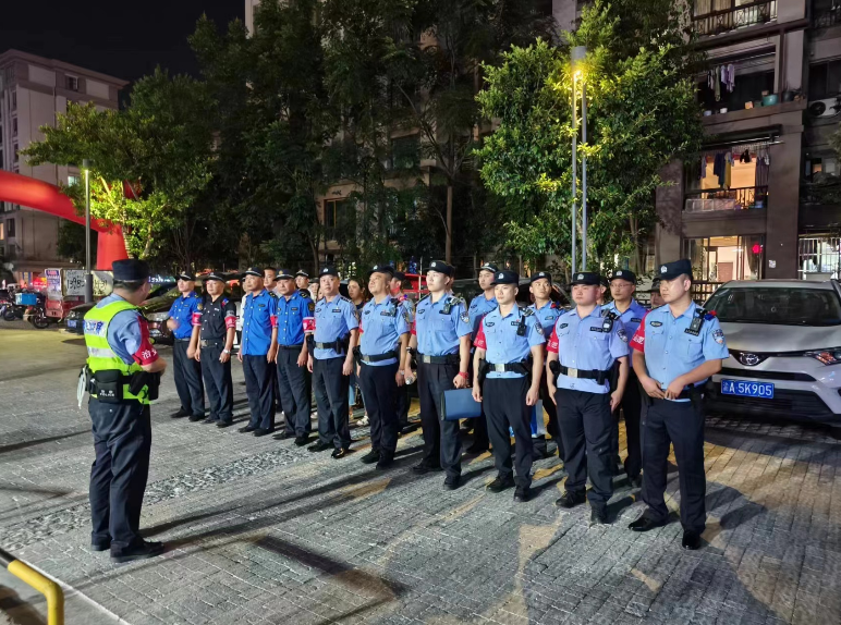 北碚警方开展夏夜治安巡查宣防第三次集中统一行动暨第五次清查行动