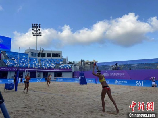 杭州亚运会沙滩排球开赛在即 中国女子沙排队全力备战