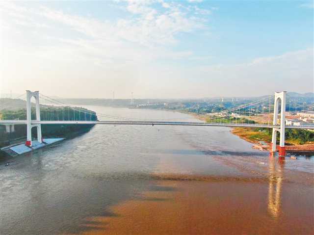 江津白沙长江大桥建设为鱼儿让道