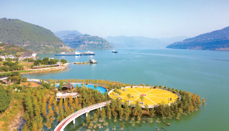 重庆法院在万州大周镇打造的长江生态司法保护林