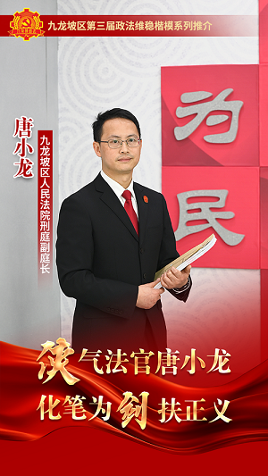 ​九龙坡区政法维稳楷模展播①区法院：“侠”气法官唐小龙 化笔为“剑”扶正义